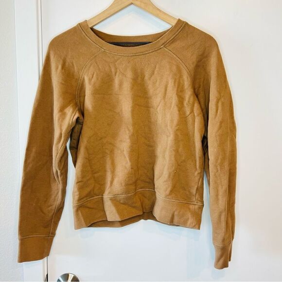 Madewell (Re)sourced Cotton Shrunken Sweatshirt in Brown S - Picture 2 of 5